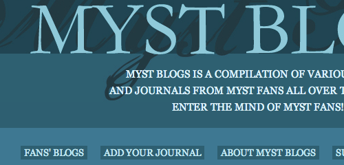 Myst Blogs/Uru Blogs